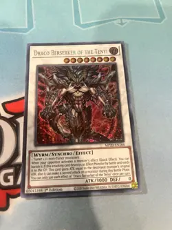 Yu-Gi-O! Draco Berserker of the Tenyi MP20-EN166 Prismatic Secret Rare 1st NM - Image 2