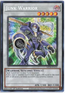 Yugioh - Junk Warrior MP24-EN131 1st Edition - 25th Anniversary Tin: Dueling Mir - Image 1