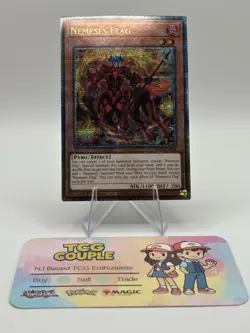 Nemeses Flag 1st Edition Quarter Century Secret Rare NM RA03-EN024 Yu-Gi-Oh - Image 2