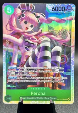 Perona - OP14-033 NM The Azure Sea's Seven Foil English One Piece Card Game - Image 1