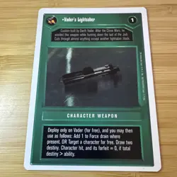 Star Wars Collectible Card Game (White Border) - Vader's Lightsaber - Image 1