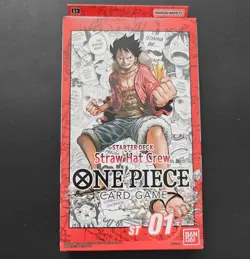 One Piece Card Game Starter Deck ST-01 English - Straw Hat Crew - New, SEALED - Image 1