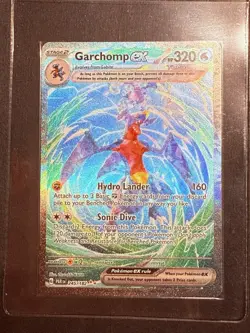 Pokemon Garchomp EX Card TCG Sv04: Paradox Rift Holo 245/182 - Image 1
