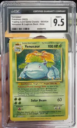 Venusaur 003/034 Trading Card Game Classic Holo Pokemon 2023 - Image 1