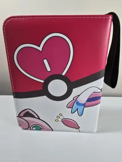 Pokemon TCG Pink White Sylveon Zip Up 55 pages Holds 440 Card Binder TCGAMES - Image 2