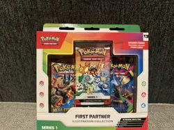 Pokemon First Partner Illustration Collection Series 1 Promo & Set 9 Cards - Image 2