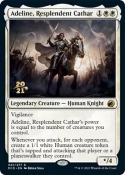 MTG English Adeline, Resplendent Cathar NM Foil Promos: Prerelease Cards - Image 1
