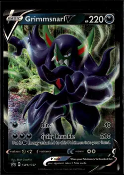 Grimmsnarl V - Promo SWSH: Sword & Shield Promo Cards SWSH057 Darkness Holo Poke - Image 1