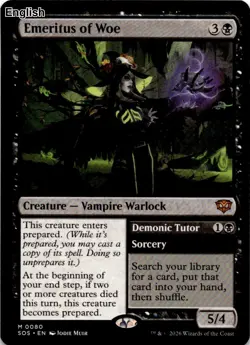 Emeritus of Woe MTG Secrets of Strixhaven Mythic NM Pck Fresh - Image 2