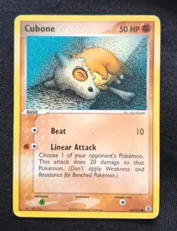 Pokemon TCG Cubone EX FireRed LeafGreen 60/112 Vintage MP 2004 - Image 1