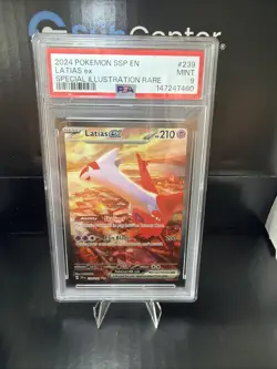 PSA 9 Latias ex 239/191 Sv08: Surging Sparks Holo - Image 1
