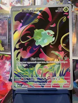 Pokemon Bulbasaur 133/132 Me01: Mega Evolution 80 HP Illustration Rare Holo - Image 1