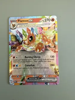Pokemon Flareon EX Rare Holo 014/131 - NM Prismatic Evolutions Pokemon TCG - Image 1