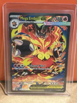 Pokemon TCG Mega Emboar Ex 273/217 Special Illustration Rare Ascended Heroes NM+ - Image 1