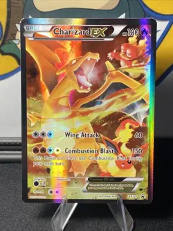 Pokemon TCG Charizard EX XY121 XY Red & Blue Collection Black Star Promo Holo - Image 1