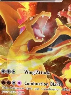 Pokemon TCG Charizard EX XY121 XY Red & Blue Collection Black Star Promo Holo - Image 2