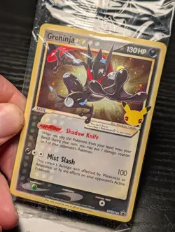 Pokemon Greninja Gold Star SWSH144 Promo Sealed Celebrations • Swirl - Image 1