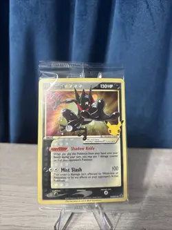 2021 Pokemon Celebrations Greninja Gold Star SWSH144 Black Star Promo - Sealed - Image 1