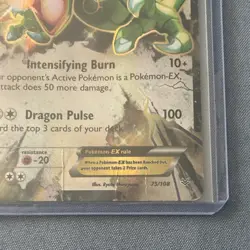 Rayquaza EX Roaring Skies 75/108 Ultra Rare Full Art Holo English Pokemon TCG - Image 5