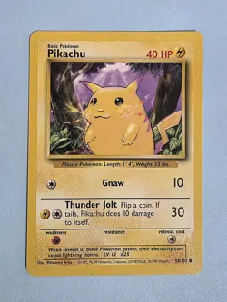 1999 Pikachu 58/102 - Base Set - Pokemon TCG - WotC - Image 1
