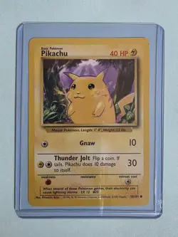 1999 Pikachu 58/102 - Base Set - Pokemon TCG - WotC - Image 2
