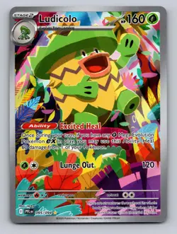 Ludicolo 095/094 Illustration Rare Phantasmal Flames Pokemon Near Mint - Image 1