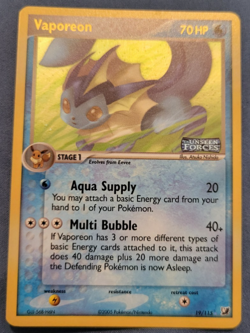 Vaporeon 19/115 Reverse Holo Stamped Unseen Forces Vintage Pokemon - Image 1