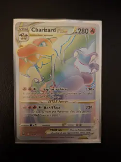 Charizard VSTAR 2022 Pokemon Sword Shield Brilliant Stars #174/172 Rare Rainbow - Image 1
