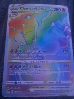Pokemon TCG: Charizard Vstar 174/172 Brilliant Stars Rainbow Secret Rare - Image 1