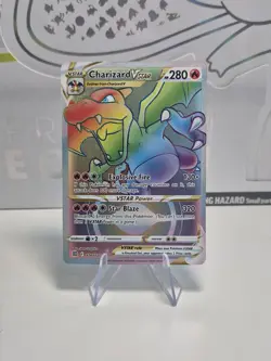 Pokemon TCG: SWSH Brilliant Stars Charizard VSTAR 174/172 Rainbow Rare - Image 1