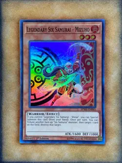 Yugioh Legendary Six Samurai - Mizuho SPWA-EN045 Super Rare 1st Ed NM - Image 1