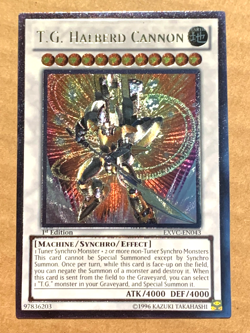 yugioh T.G. HALBERD CANNON EXVC-EN043 Ultimate Rare 1st Edition near mint - Image 1