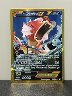 Pokemon Gyarados-EX TCG Breakpoint Holo Card 123/122 Full Art Secret Rare - Image 1