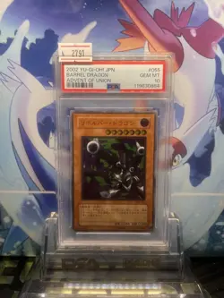 YuGiOh Barrel Dragon PSA10 Ultimate Rare Relief 055 2002 Collector Card - Image 1