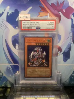 YuGiOh Armed Dragon LV7 PSA10 Ultimate Rare Relief Collector Card - Image 1