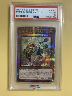 YuGiOh Ecclesia the Virtuous PSA10 25th Secret Rare White Saint Card - Image 1