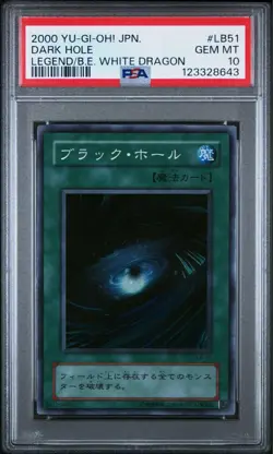 YuGiOh Dark Hole PSA10 Second Series Ultra Rare Collector Card - Image 1