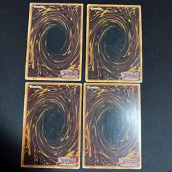 4 Red Eyes Black Dragon Cards 1 First Edition, Yugioh SDJ-001, Vintage 1996 - Image 2