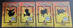 EEVEE X VAPOREON X JOLTEON X FLAREON - POKEMON KANTO CARDS TOP POKEDEX CCG FOIL - Image 4
