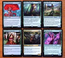 Set 12 Commander Enchantment Deck Utility Support Cards *Magic MTG Green White* - Image 2