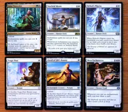 Set 12 Commander Enchantment Deck Utility Support Cards *Magic MTG Green White* - Image 3