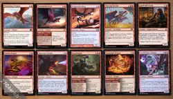 Lot of 10 Pauper Legal Dragon Cards *NM* Set Magic the Gathering Group MTG - Image 1