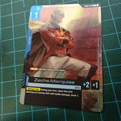 Gundam TCG Card Game - Zechs Merquise ST02-011 C+ Raw Near Mint/Mint Common - Image 1