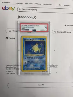 Pokemon TCG Shining Magikarp Neo Revelation Holo Card 66/64 PSA 7 - Image 3