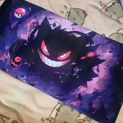 Gengar Standard Sized Playmat Tcg Trading Card Game Play Mat Rubber Pokemon - Image 1