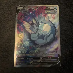 Pokemon TCG Vaporeon V SWSH181 Black Star Promo 🔥 NM Pokemon Card - Image 1