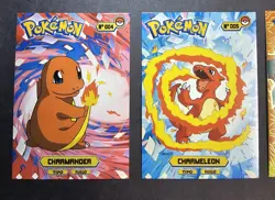 CHARMANDER X CHARMELEON X CHARIZARD - POKEMON KANTO CARDS TOP POKEDEX CCG FOIL - Image 2