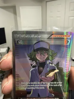 Pokemon N Full Art Promo Holo Trainer Supporter 105A/124 Alternate Art Card - Image 3