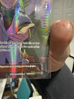 Pokemon N Full Art Promo Holo Trainer Supporter 105A/124 Alternate Art Card - Image 5