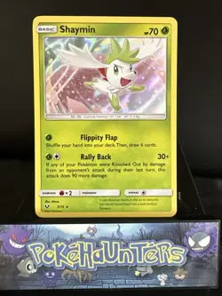 Pokemon Card Shaymin 7/73 Sun & Moon Shining Legends Holo Rare L/P - Image 1